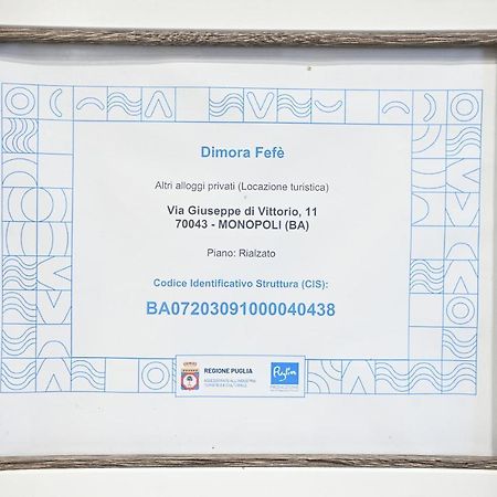 Dimora Fefe Apartment Monopoli Bagian luar foto